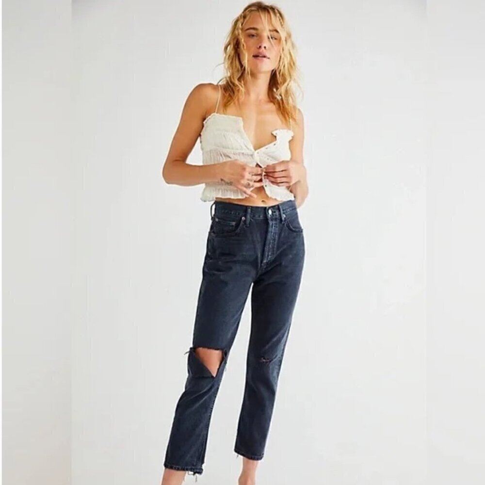 Agolde Riley Jeans in Contraband - Picture 1 of 16